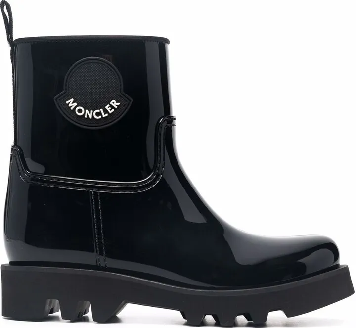 Ginette logo-patch rain boots