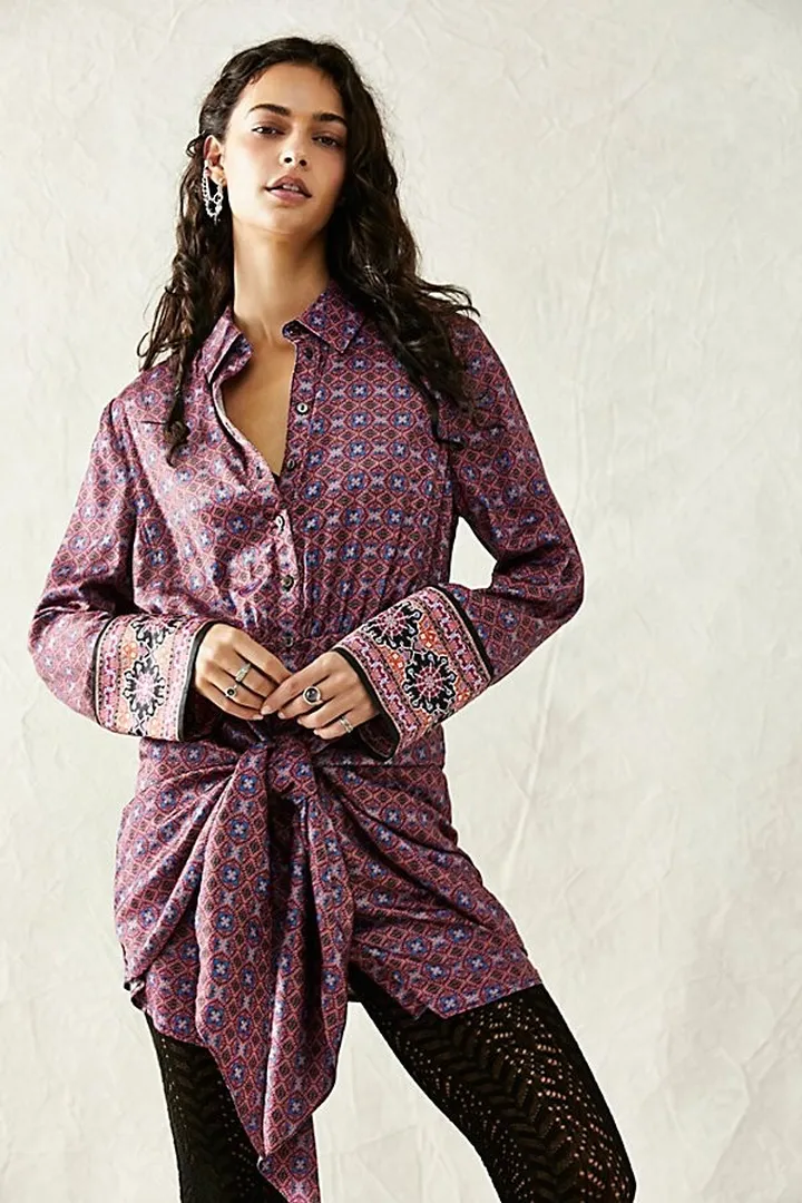 Silky Rillo Shirtdress by Free People