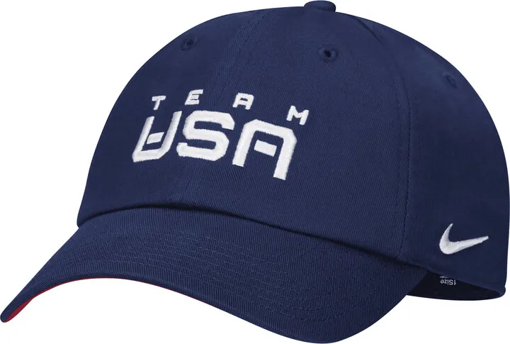 Nike Unisex Heritage86 Team USA Cap in Blue