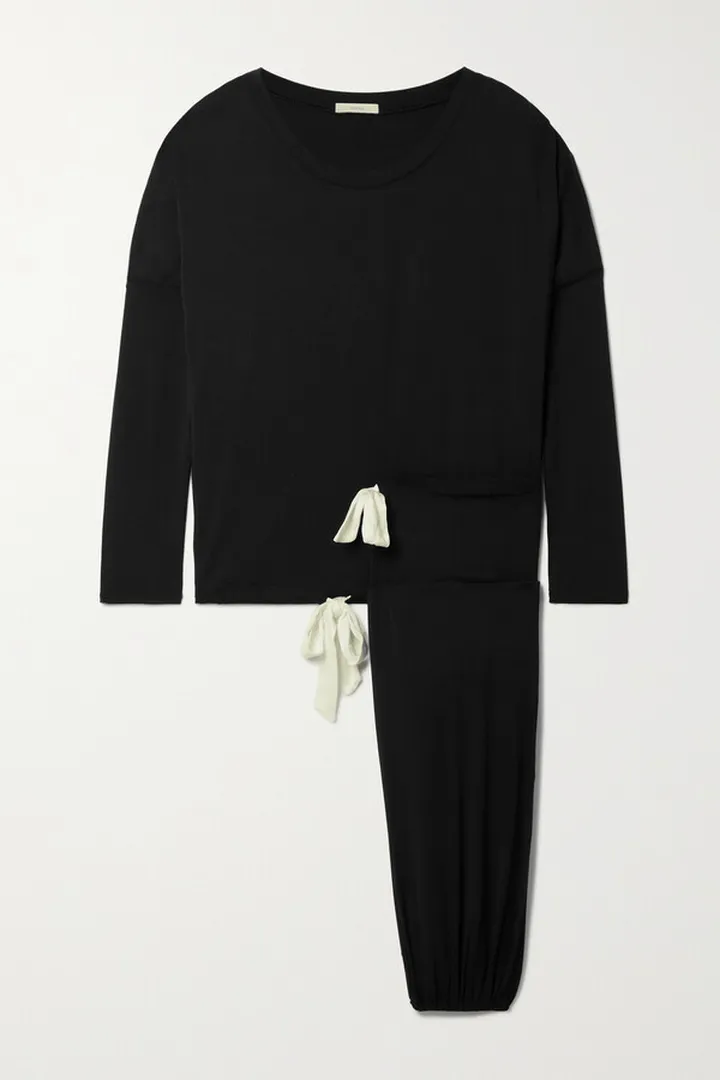 Eberjey - Gisele Stretch-modal Pajama Set - Black