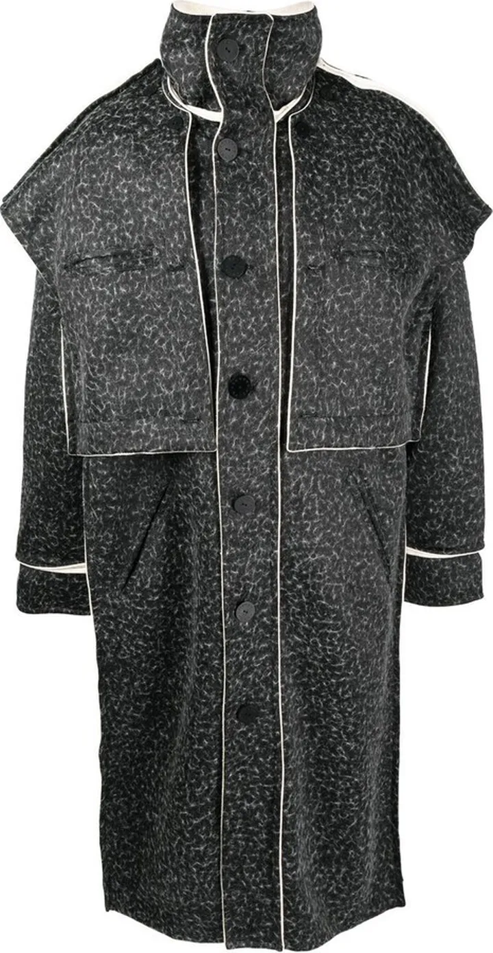 Panelled-Design Trench Coat