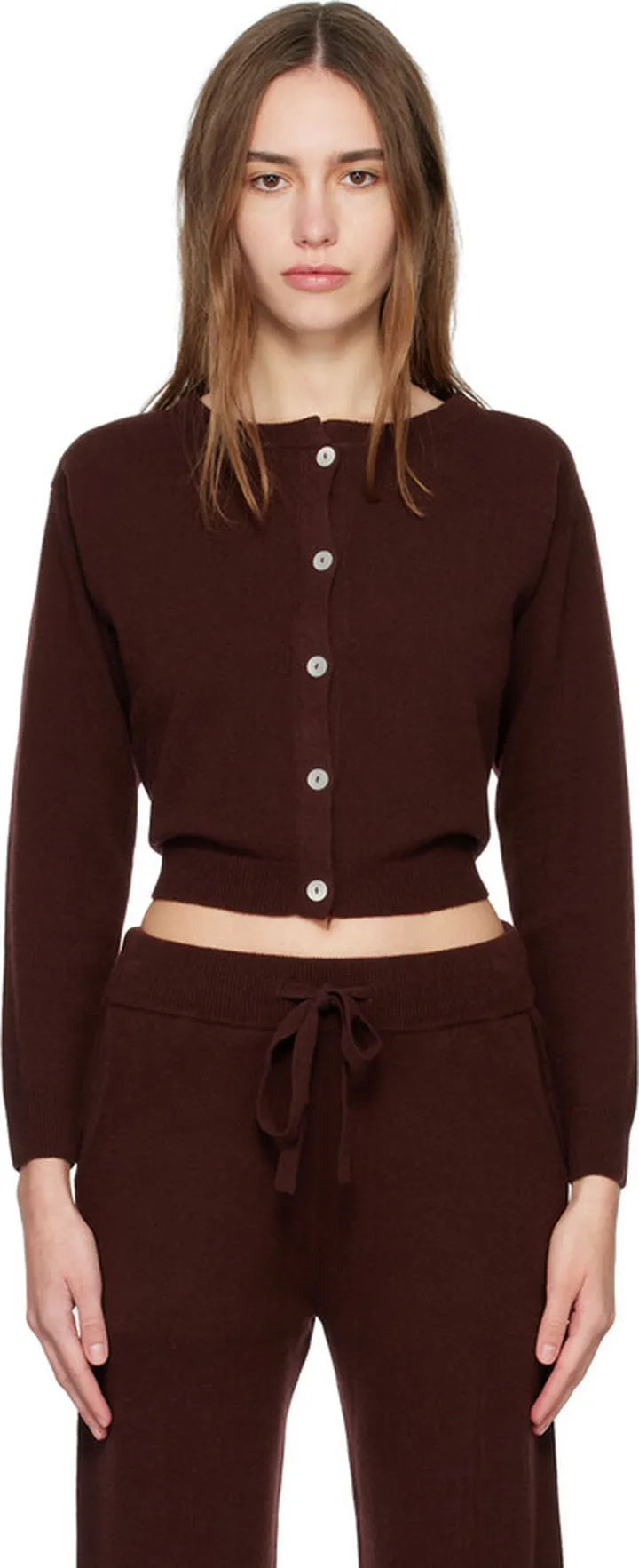 The Elder Statesman Red Classic Cardigan