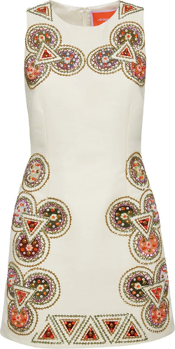 TGIF Embroidered Mini Dress