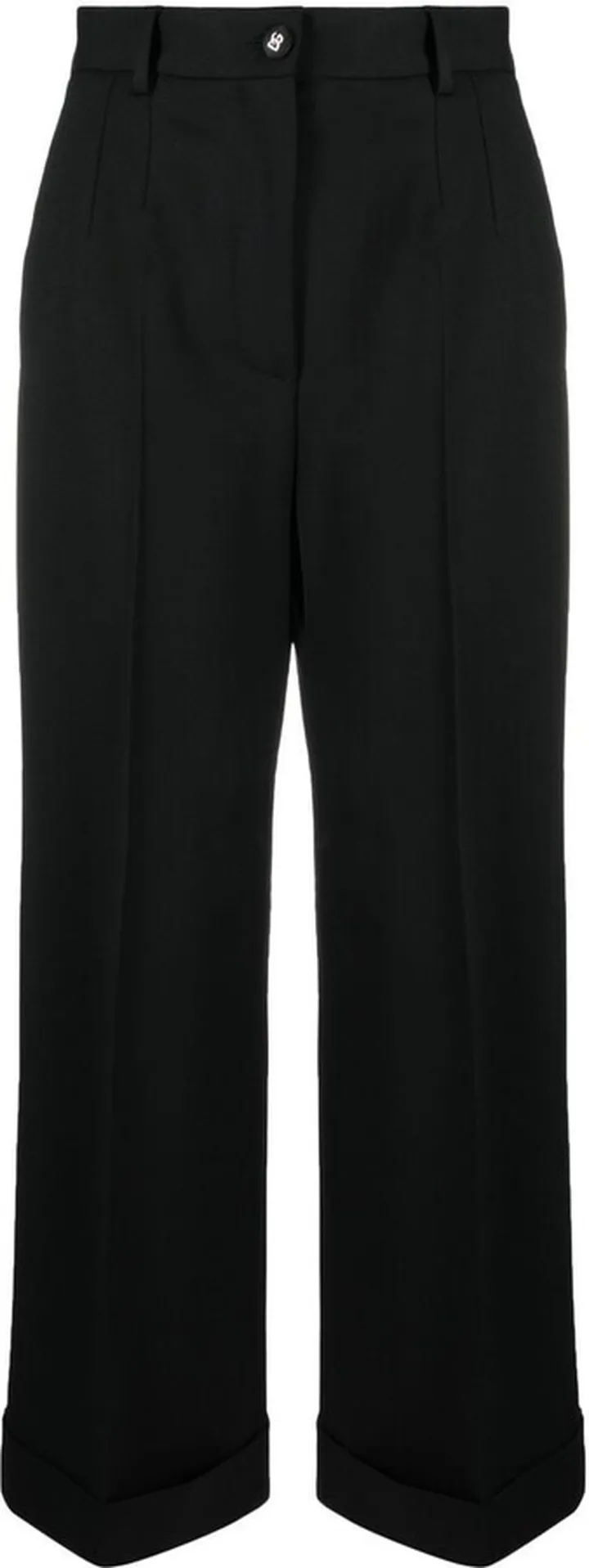 High-Waisted Cropped Trousers