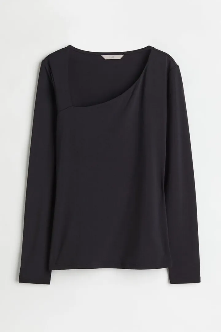 Long-sleeved Jersey Top