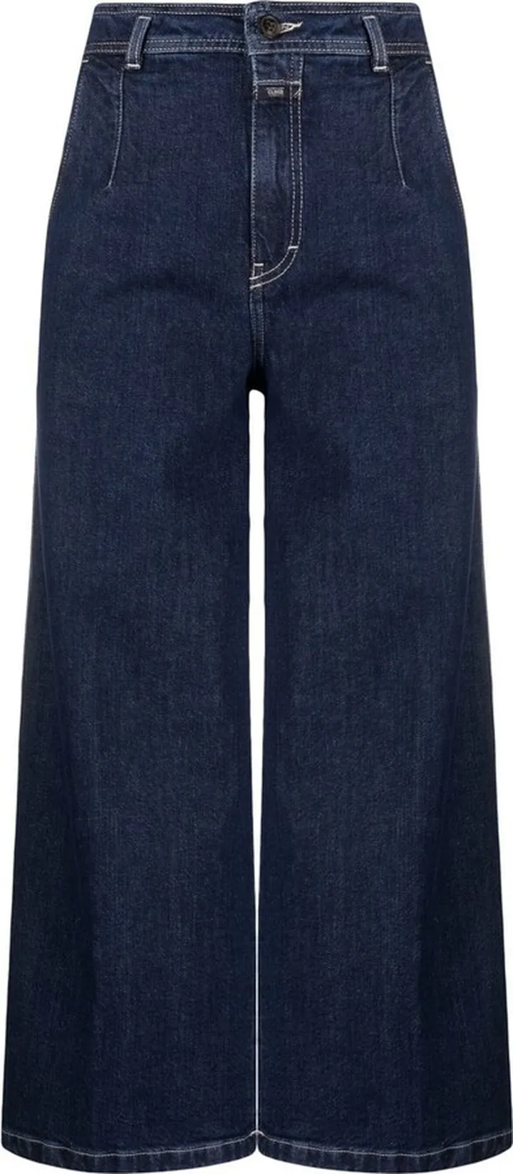 Wide-Leg Cropped Jeans