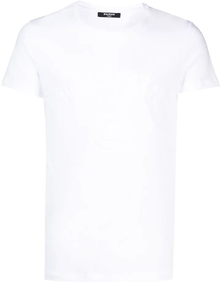 logo-embossed T-shirt