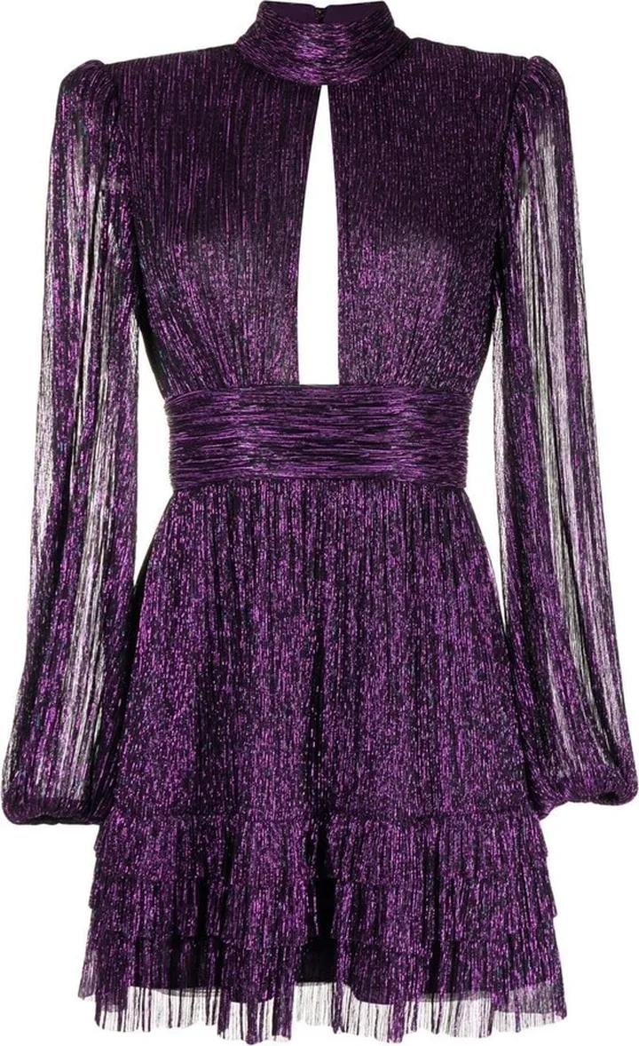 Leonie high-neck mini dress