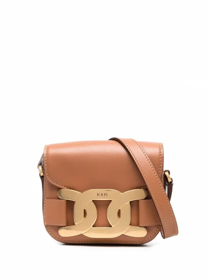 Logo-Plaque Crossbody Bag