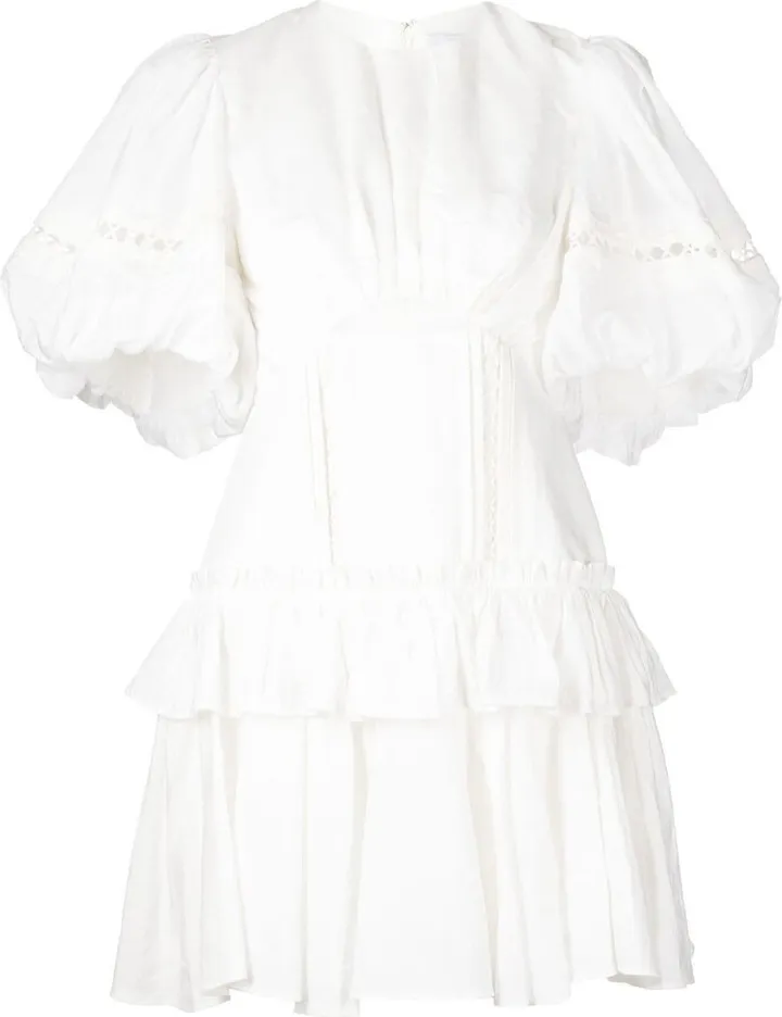 Clovelly ruffle mini dress