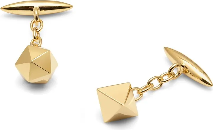 Myia Bonner - Gold Mismatched Platonic Shape Cufflinks