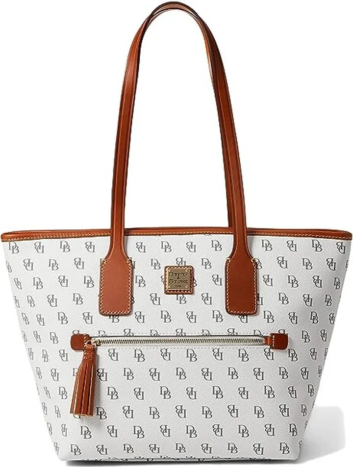 Dooney & Bourke Gretta Small Tote (Bone) Handbags