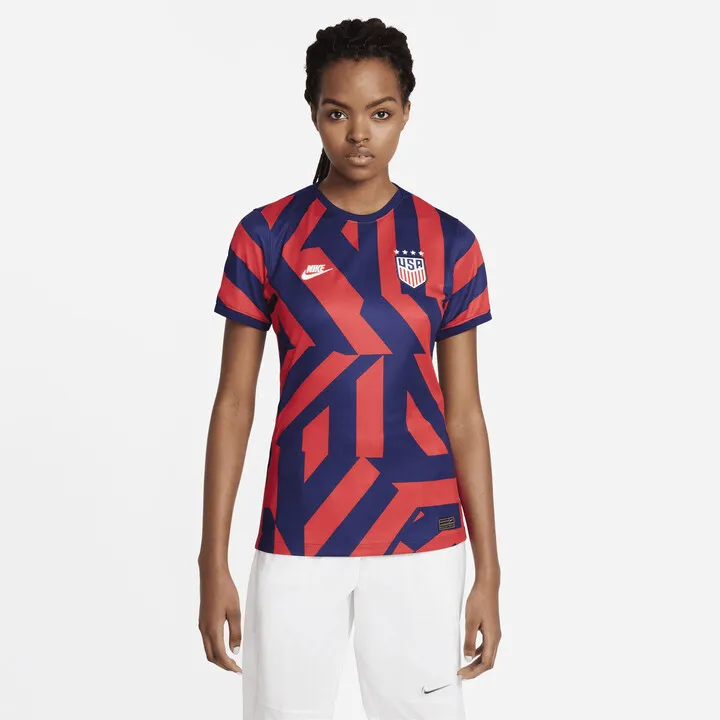 Nike Women's U.S. 2021 Stadium Away Soccer Jersey in Blue