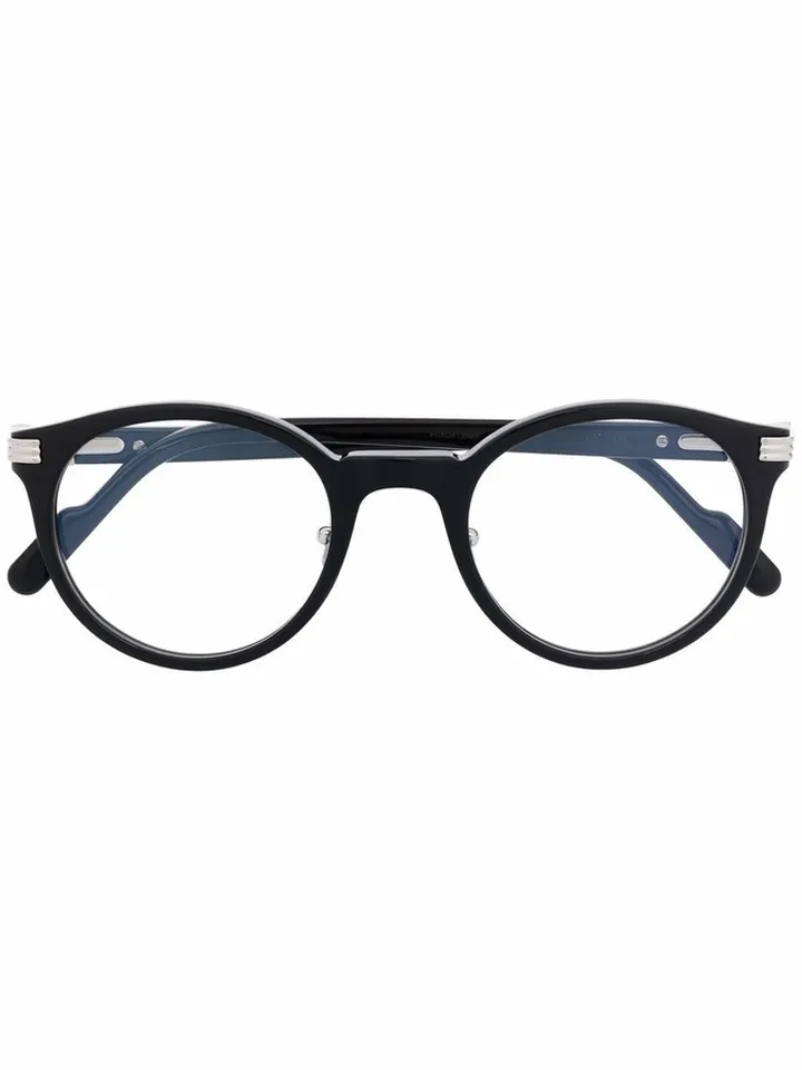 Round-Frame Clear-Lens Glasses