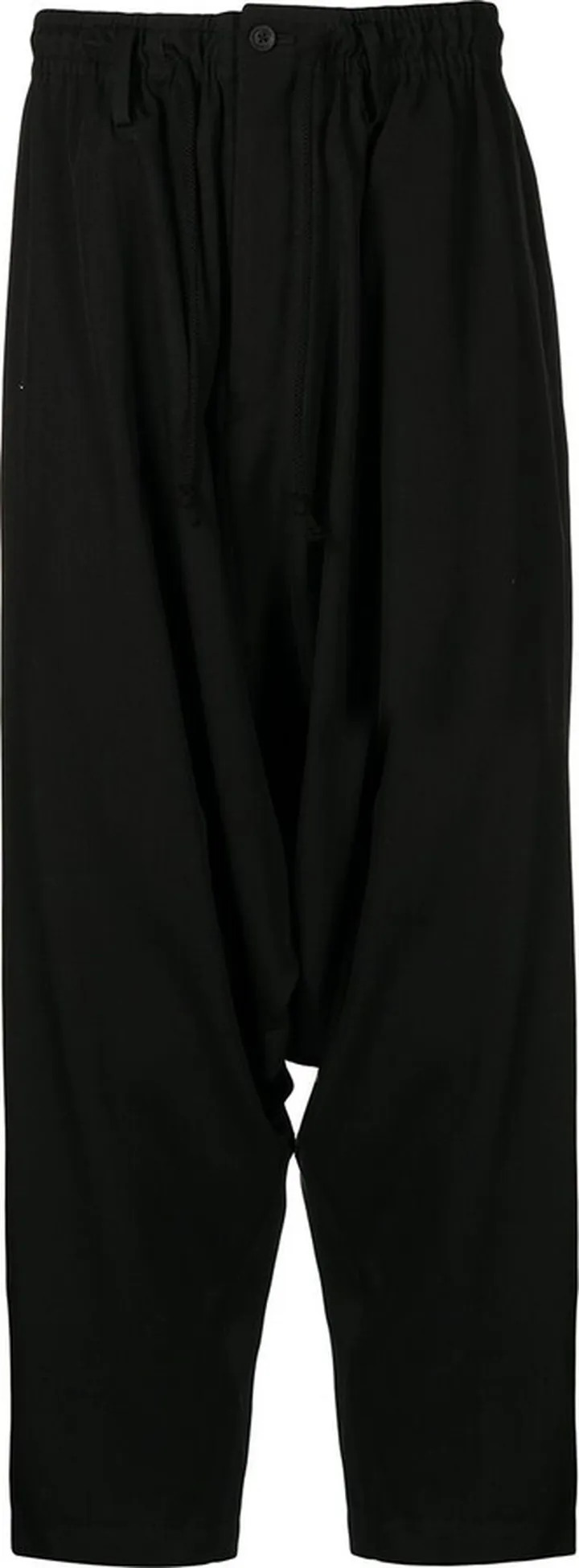 Drop-Crotch Cropped Trousers