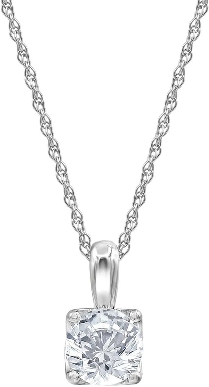 Badgley Mischka 14K White Gold Lab Grown Diamond Necklace - 1.50 ctw