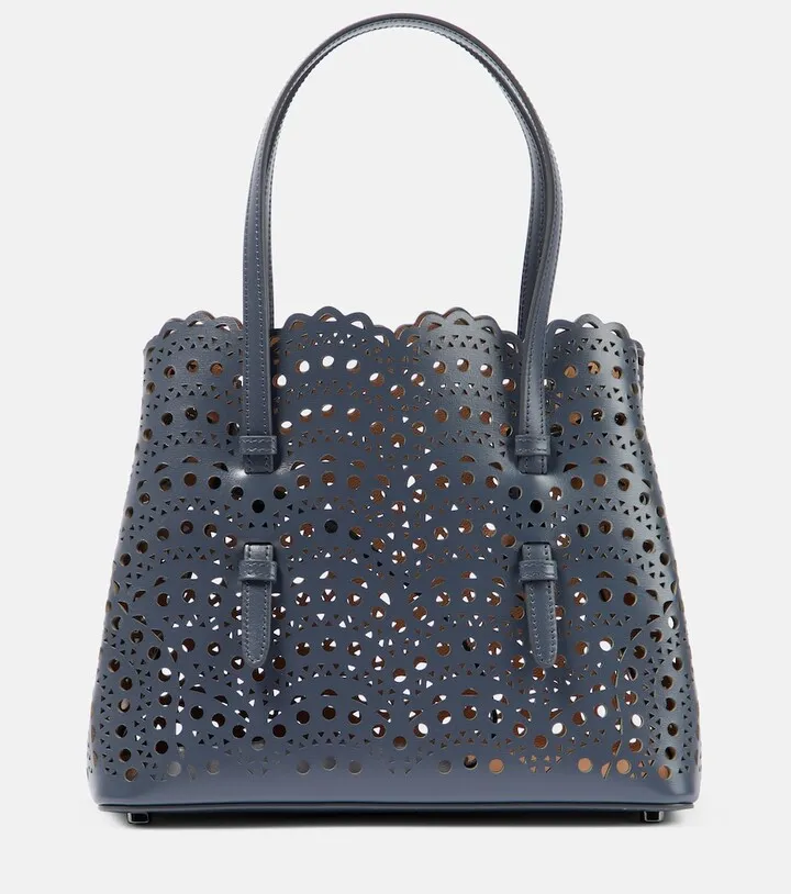 Le Mina 25 Medium Vienne Wave leather tote bag