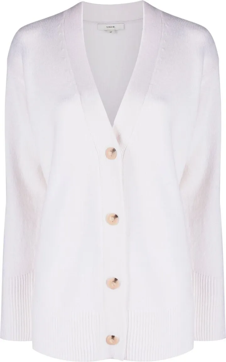 Weekend V-neck ribbed cardigan