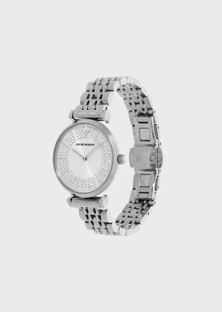 Two-Hand Stainless Steel Watch