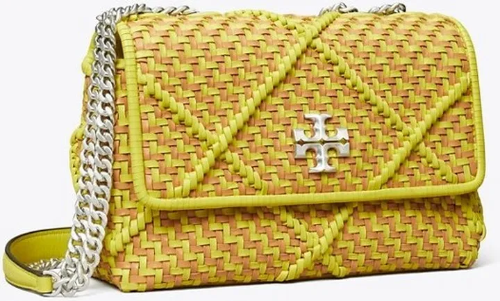 Small Kira Diamond Woven Convertible Shoulder Bag