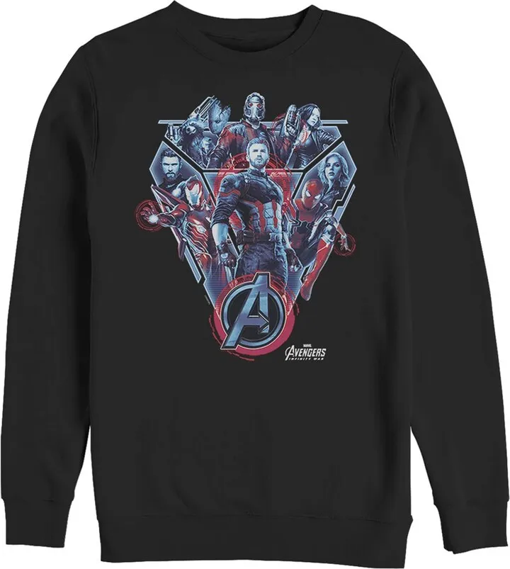 Men's Marvel Avengers: Infinity War Armor Sweatshirt - Black - X Large