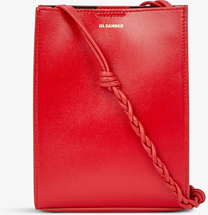 Womens Nude Tangle Leather Cross-body bag