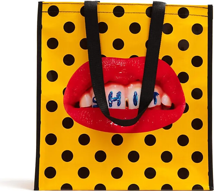 Womens Wears Toiletpaper Sh*t Vinyl Shopping bag