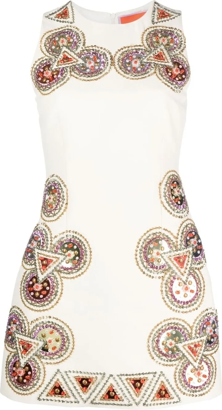 TGIF embroidered mini dress