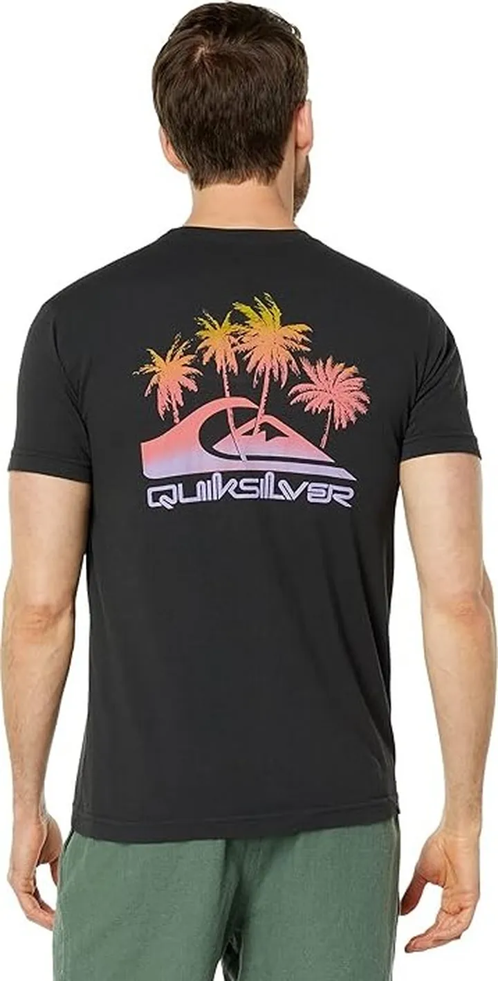 Quiksilver Pastime Paradise Short Sleeve Tee (Black) Men's Clothing