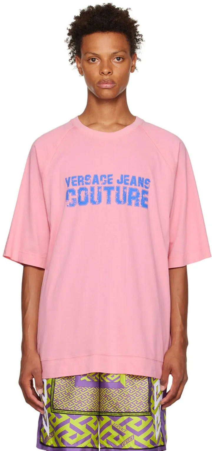 Versace Jeans Couture Pink Varsity T-Shirt