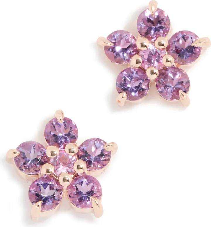 Jane Taylor 14k Petite Round Floral Studs