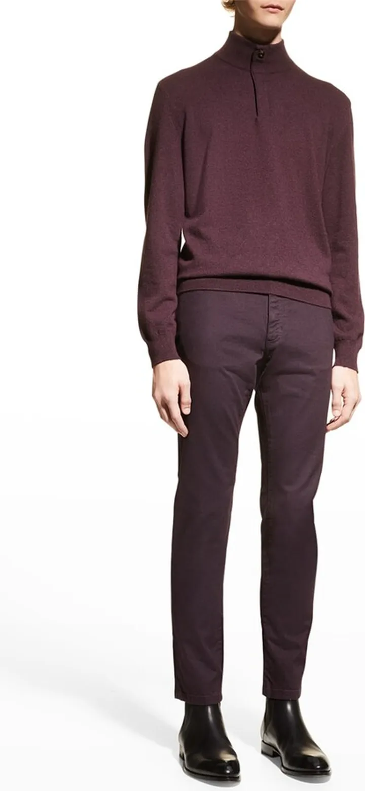 Men's Cashmere Quarter-Zip Sweater