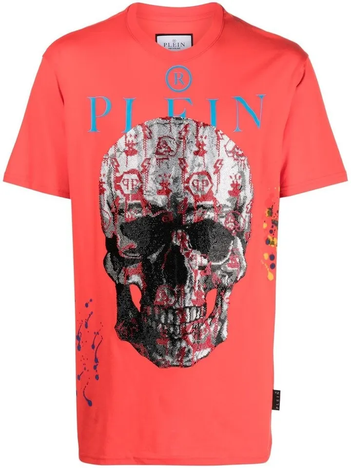 skull-print short-sleeve T-shirt