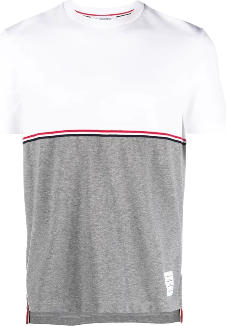 RWB-stripe crew-neck T-shirt