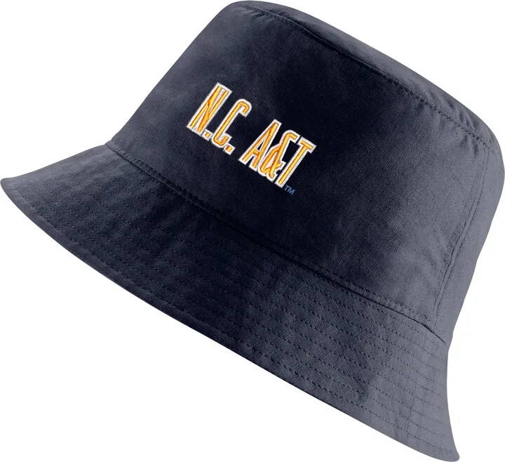 Nike Unisex College (North Carolina A&T) Bucket Hat in Blue
