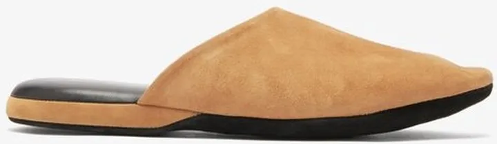 Almond-toe Suede Slippers