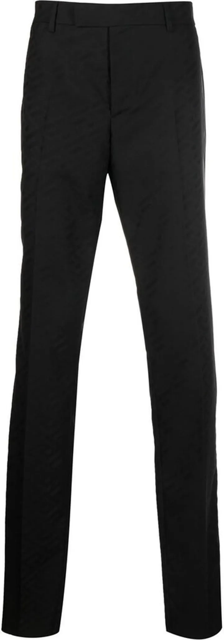 Greca-print straight-leg tailored trousers