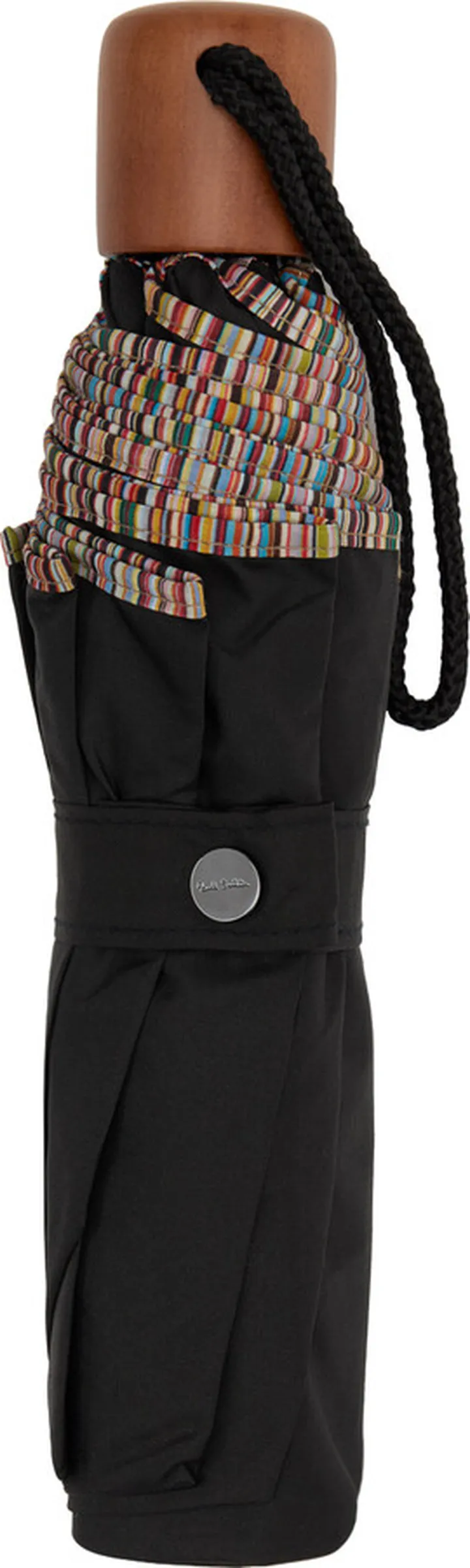 Paul Smith Black Signature Stripe Trim Umbrella