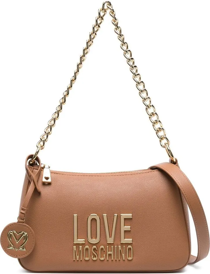 Logo-Lettering Faux-Leather Bag