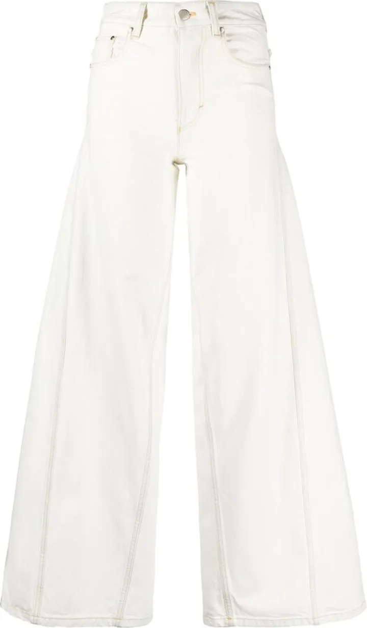 X Alicia Keys Neutral Wide-Leg Jeans