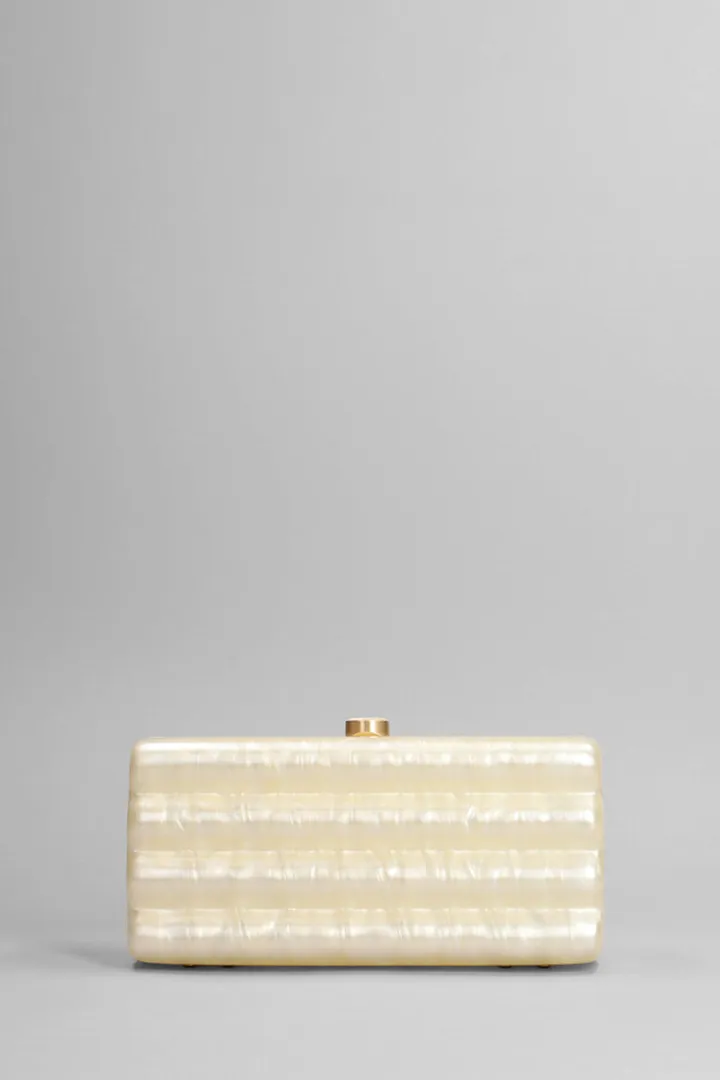 Enid Hand Bag In Beige Acrylic