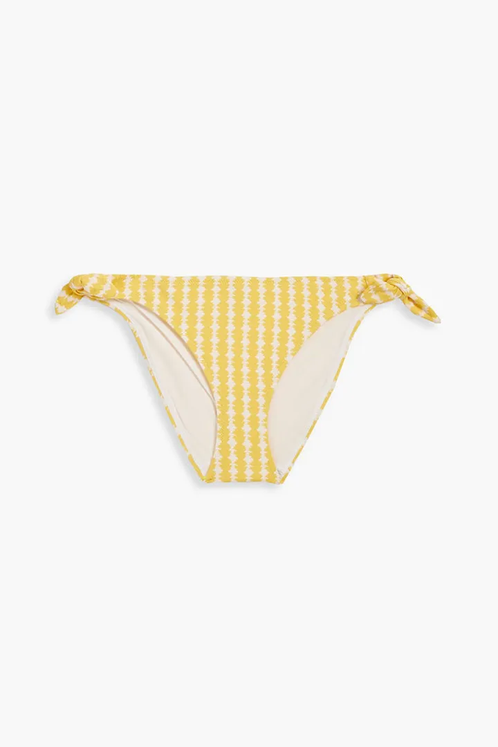 Zala stretch-jacquard low-rise bikini briefs