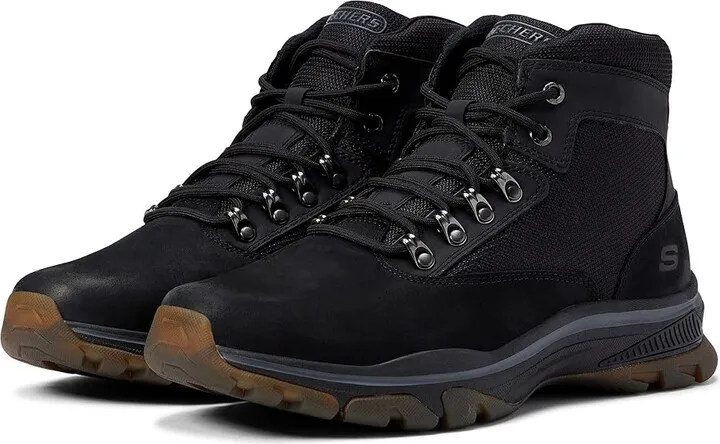 SKECHERS Relaxed Fit Ralcon - Lorken (Black) Men's Shoes