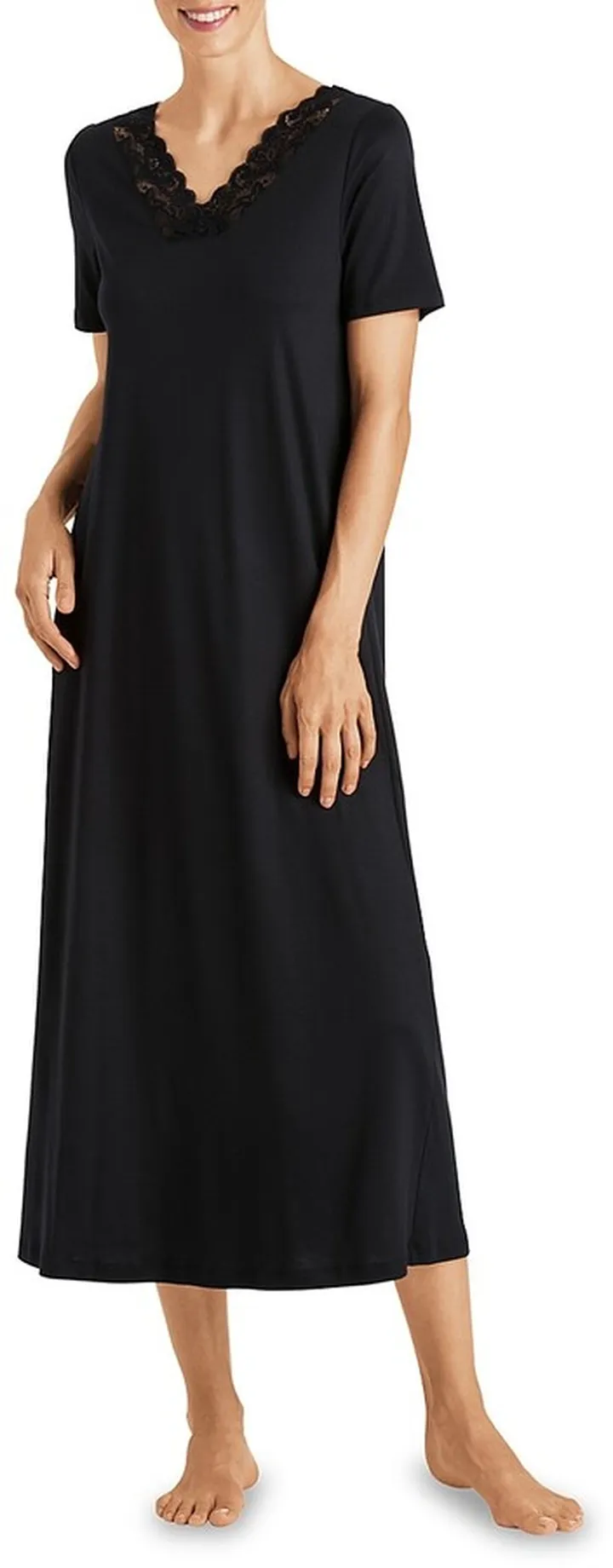 Moments Short-Sleeve Long Gown