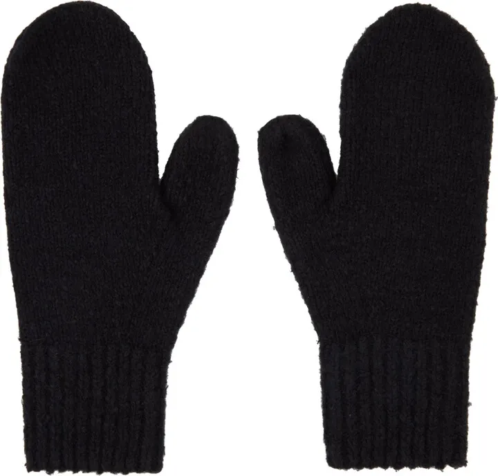 Acne Studios Black Knit Mittens
