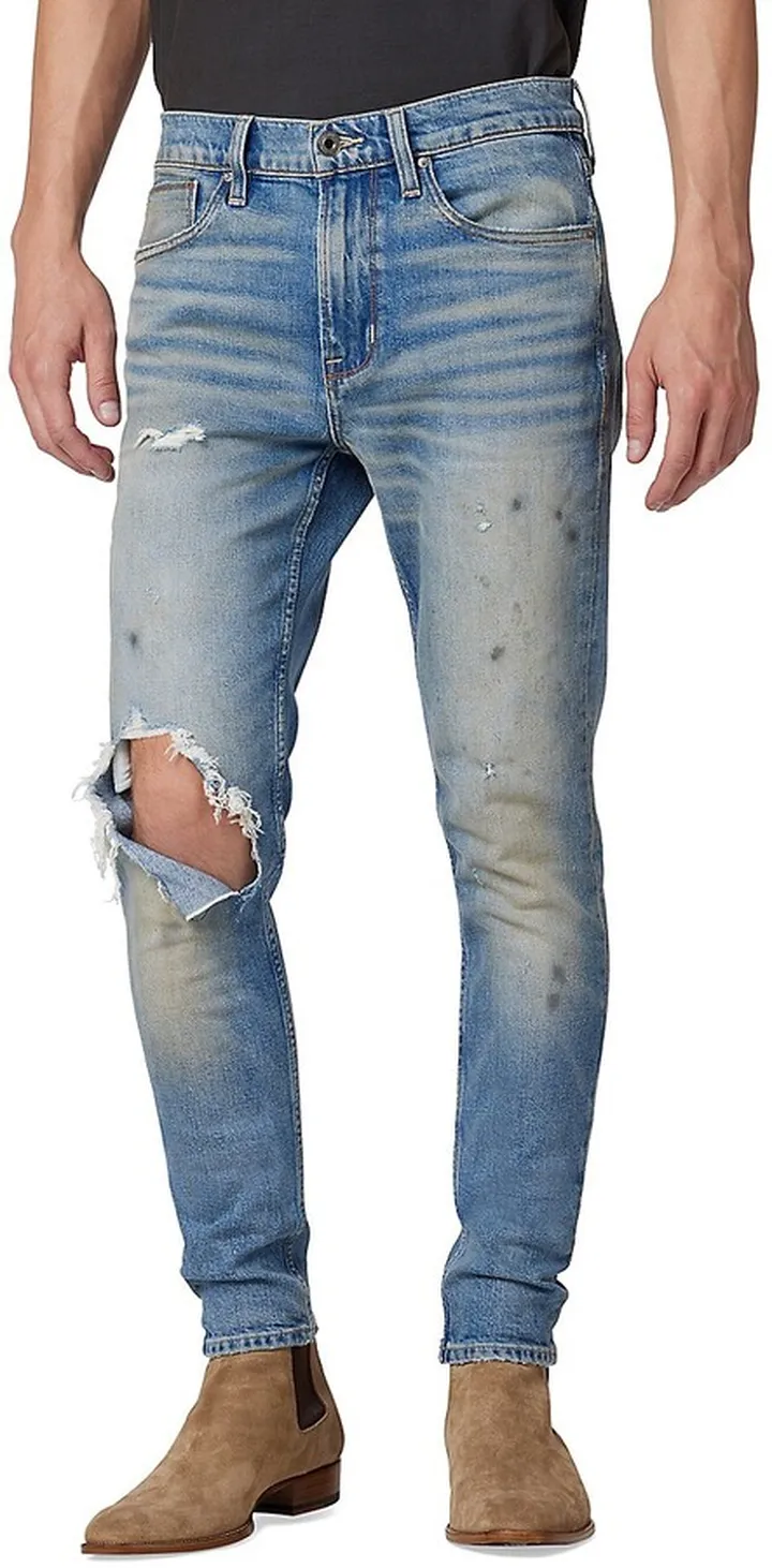 Zack Side Zip Skinny Jeans