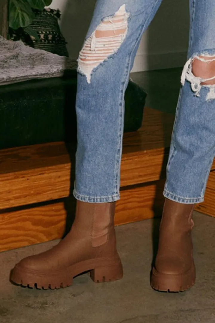 Lug-Sole Chelsea Boots