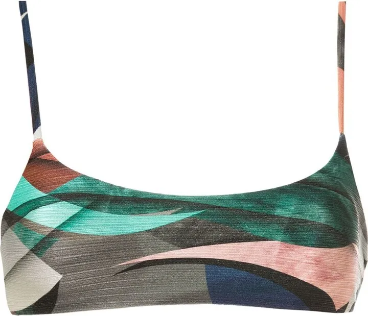Cancun printed bikini top