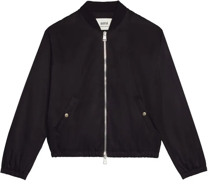 Zip-Front Bomber Jacket