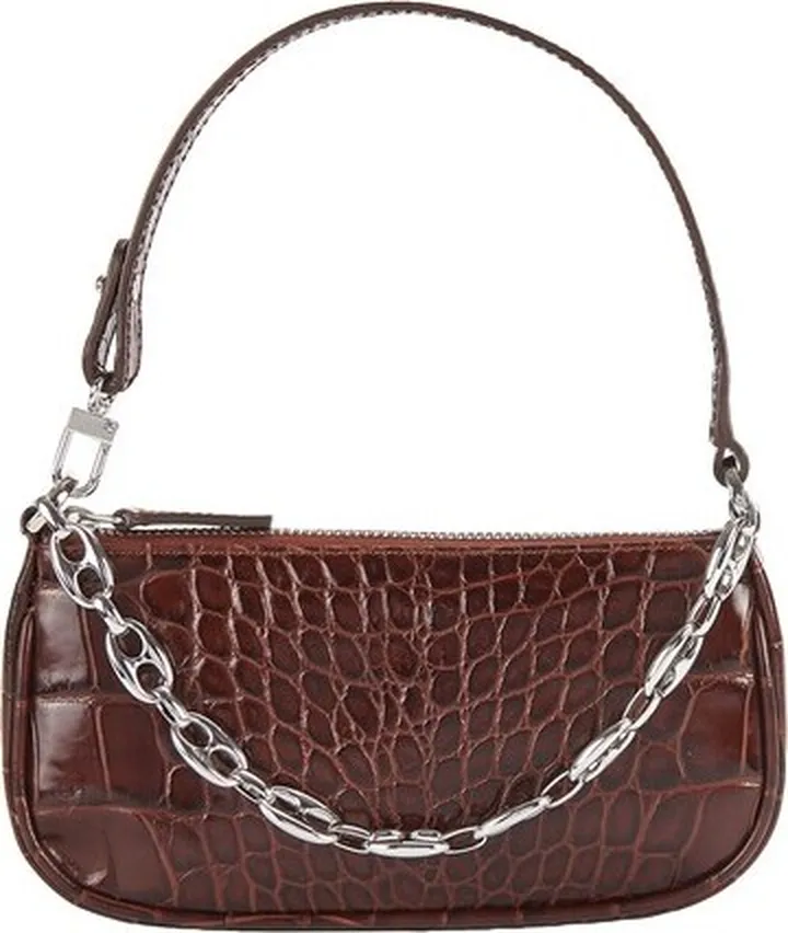 Mini Rachel bag in crocodile embossed leather